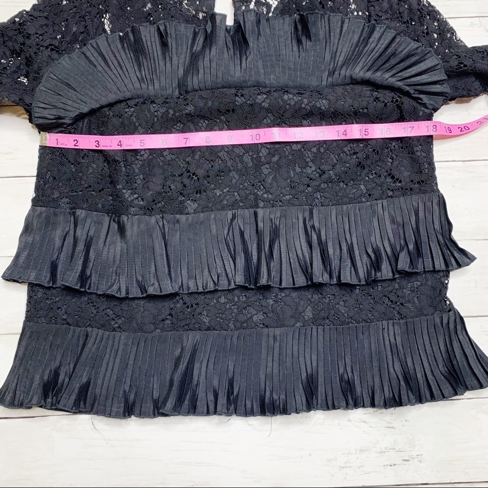 J. Crew Black Ruffle & Lace Top - Picture 8 of 8